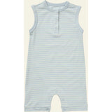 Printed Henley Romper