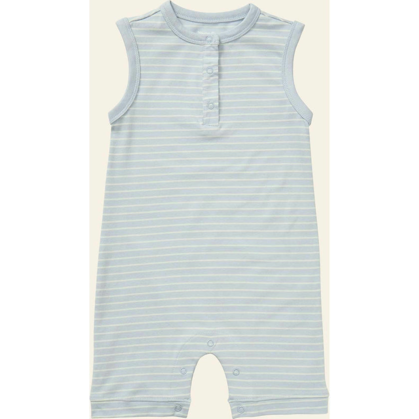 Printed Henley Romper