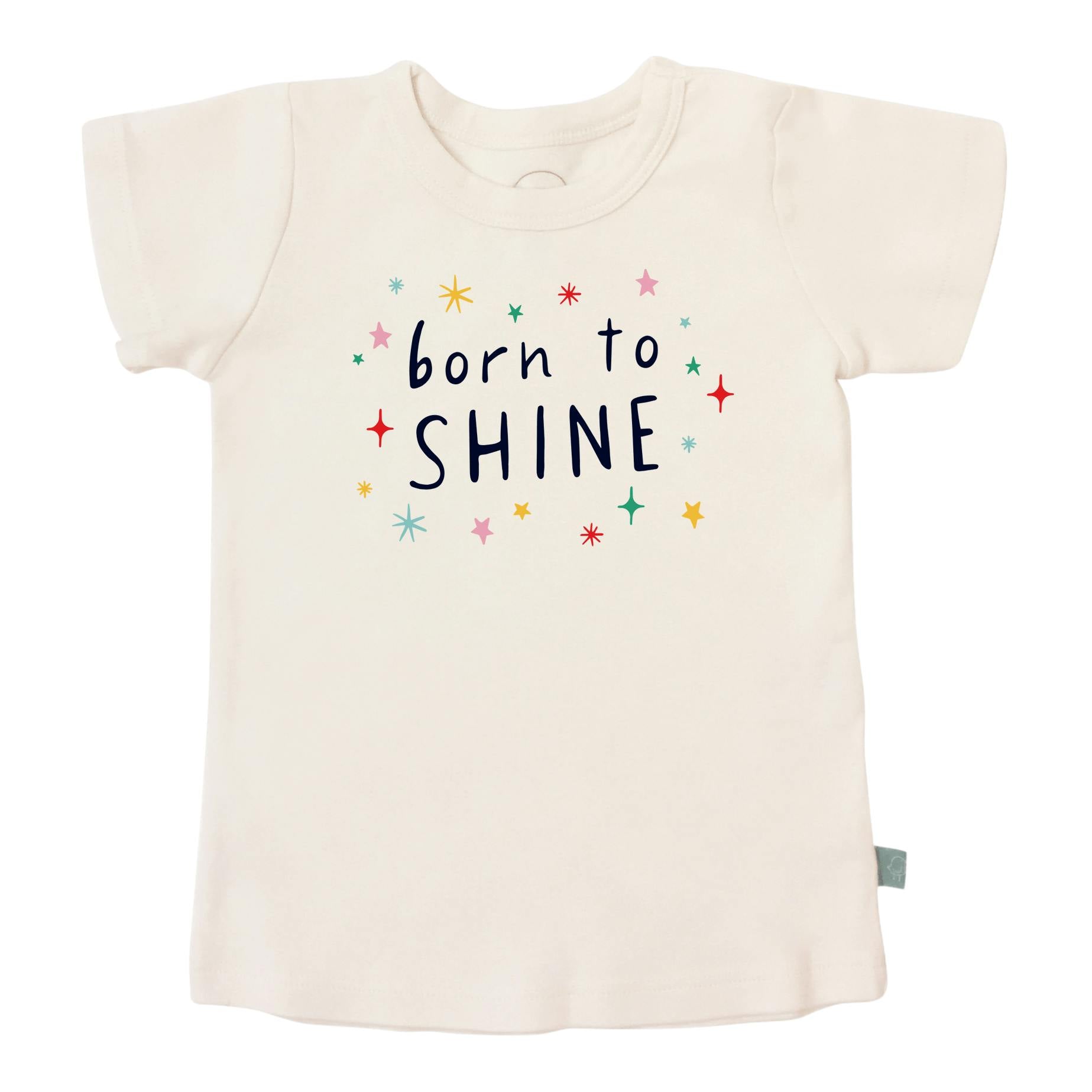 graphic tee | born to shine