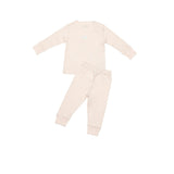 Pima Embroidered Pajama Set in Pink Lamb