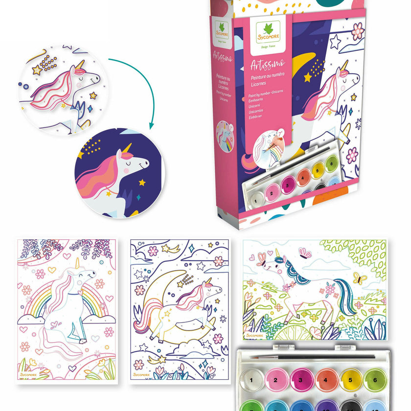 Artissimo - Paint By Numbers Unicorns - 7y+