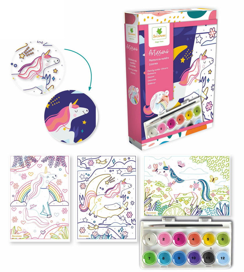 Artissimo - Paint By Numbers Unicorns - 7y+