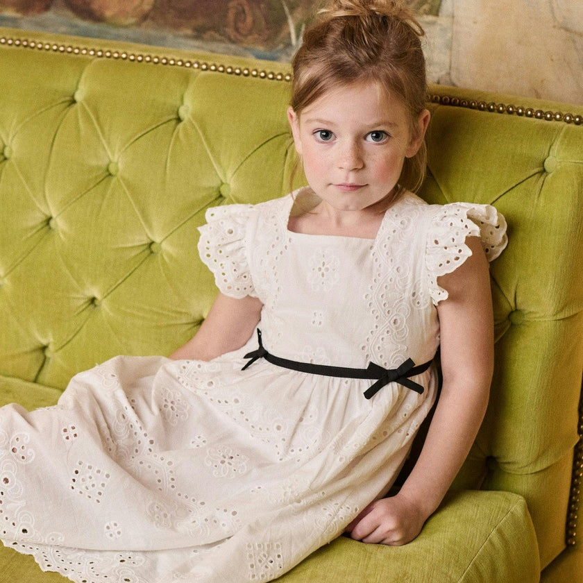 Nicky Hilton x La Coqueta Ivory Edie Girl Dress