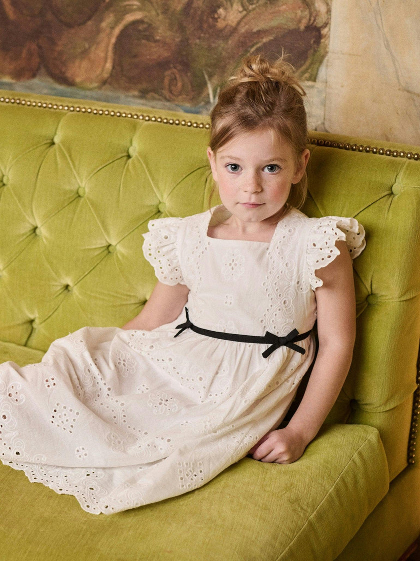 Nicky Hilton x La Coqueta Ivory Edie Girl Dress
