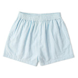 Organic Smocked Top & Shorts Set - Light Blue