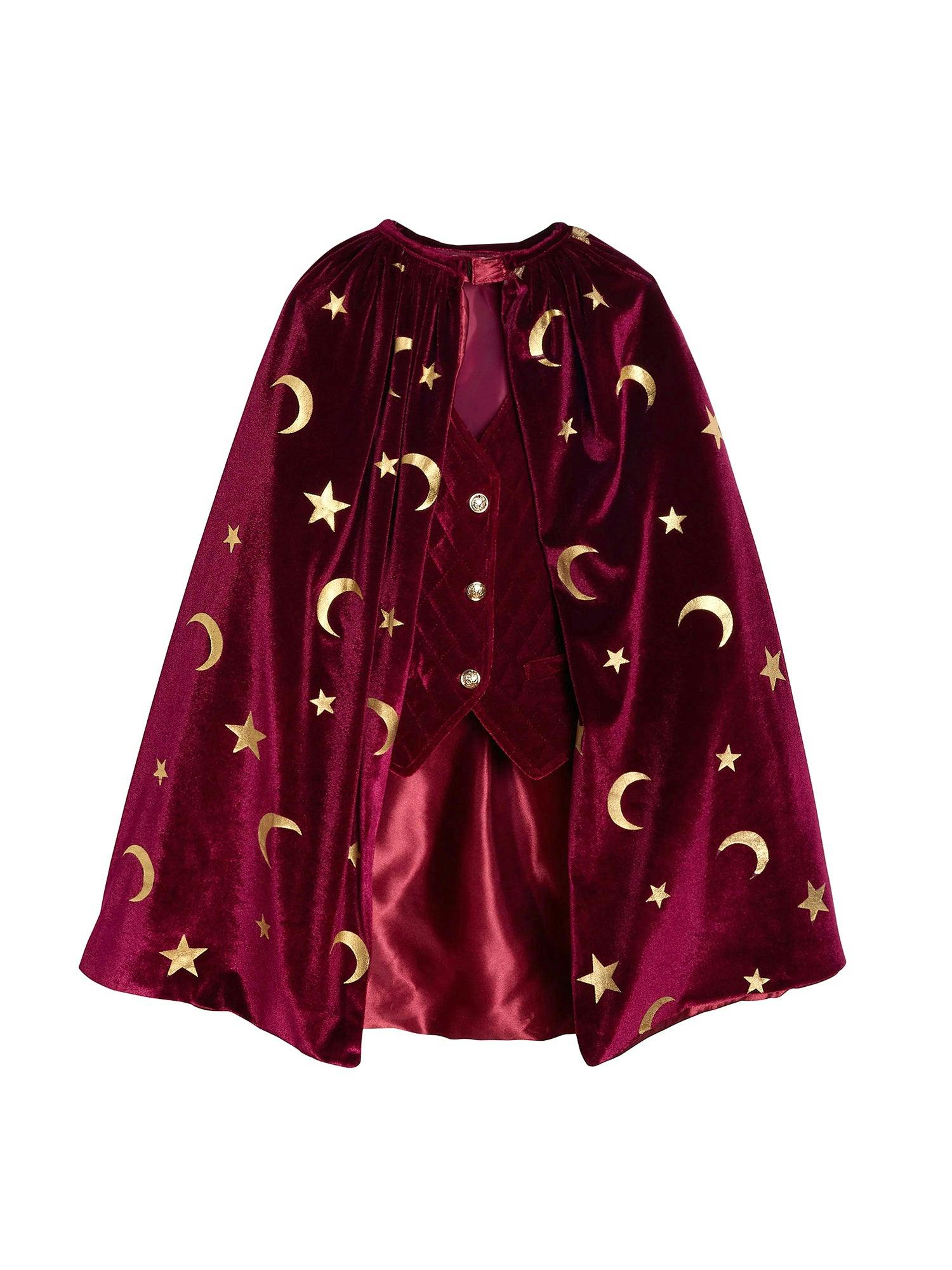 Burgundy Magician Cape for Kids