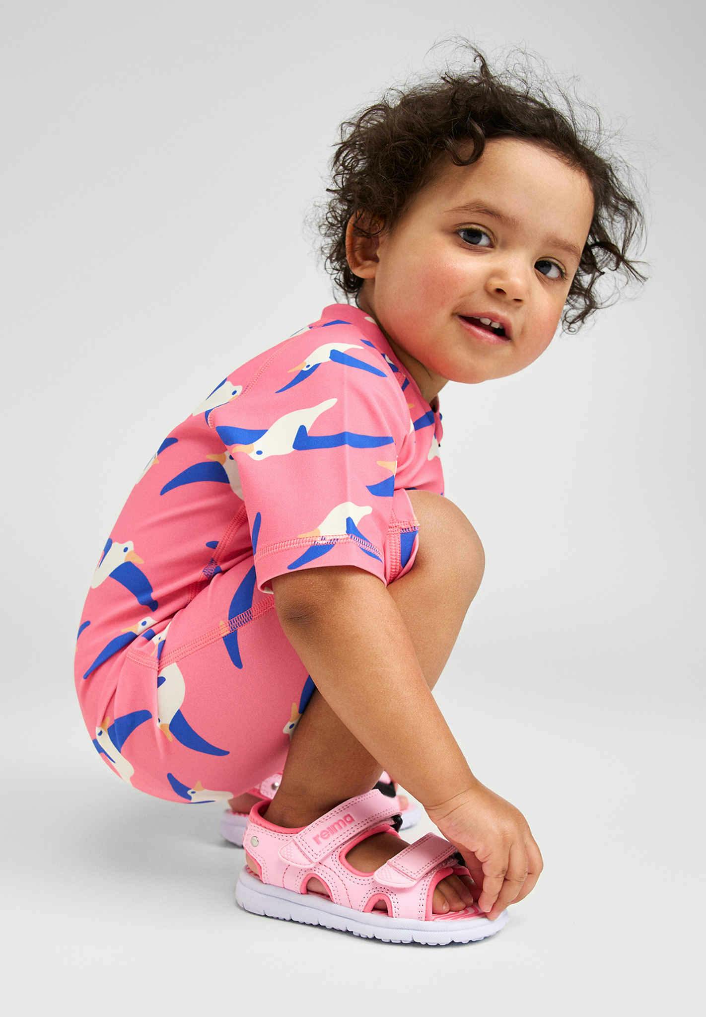 Toddlers Bungee Lightweight 2-Velcro Strap Sandals