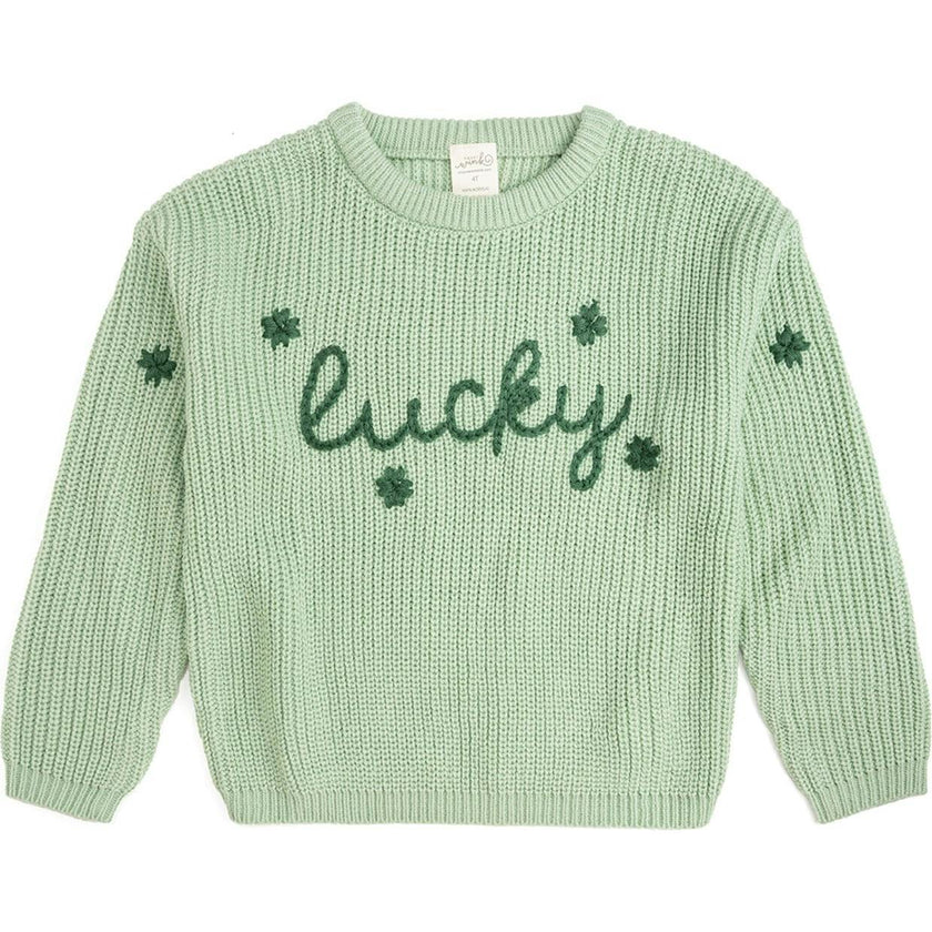 Lucky Shamrock St. Patrick's Day Knit Sweater
