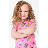 PAW Patrol: Varsity Pink Bamboo Girls' Short Sleeve Dress