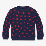 Clearance kids sweatshirt in confetti hearts