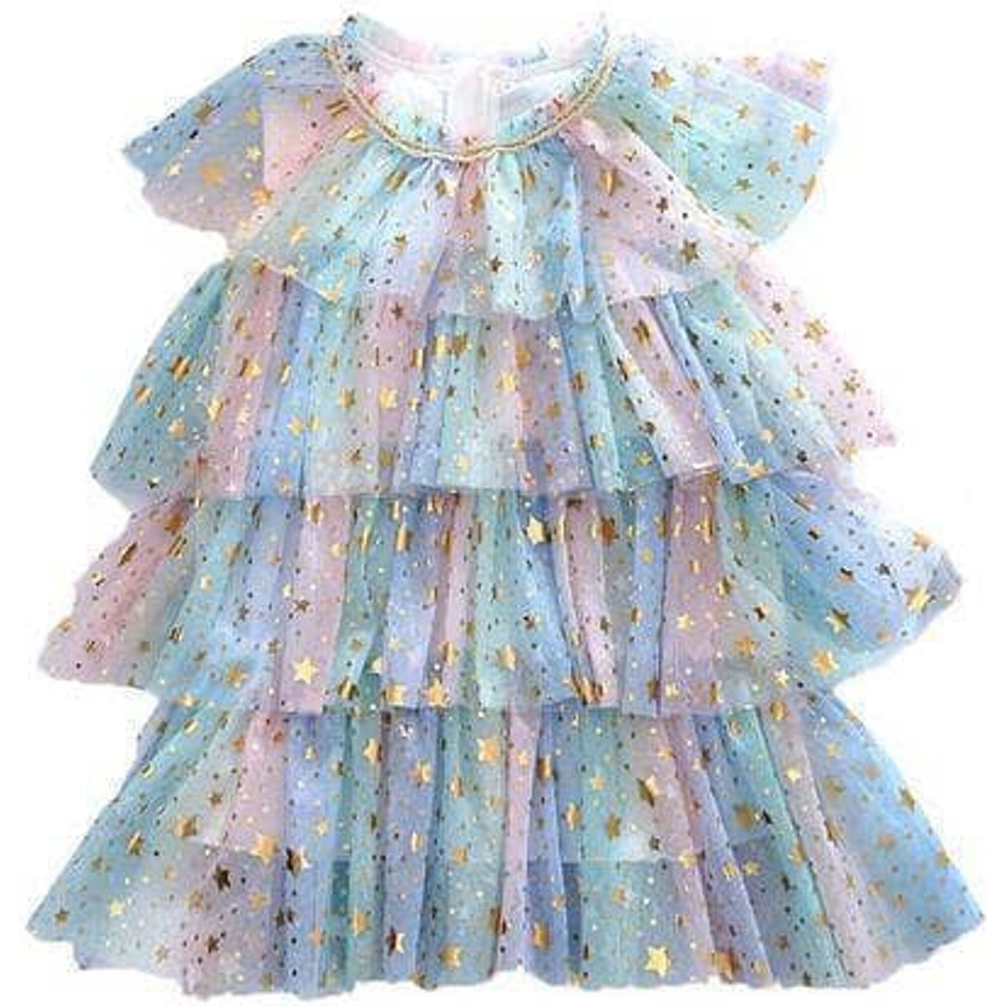 Pastel Stars Dress, Multi