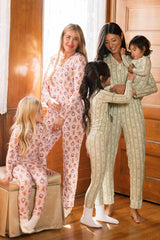 Mini So Soft Henley Pajama Set in Merry Mail Linear