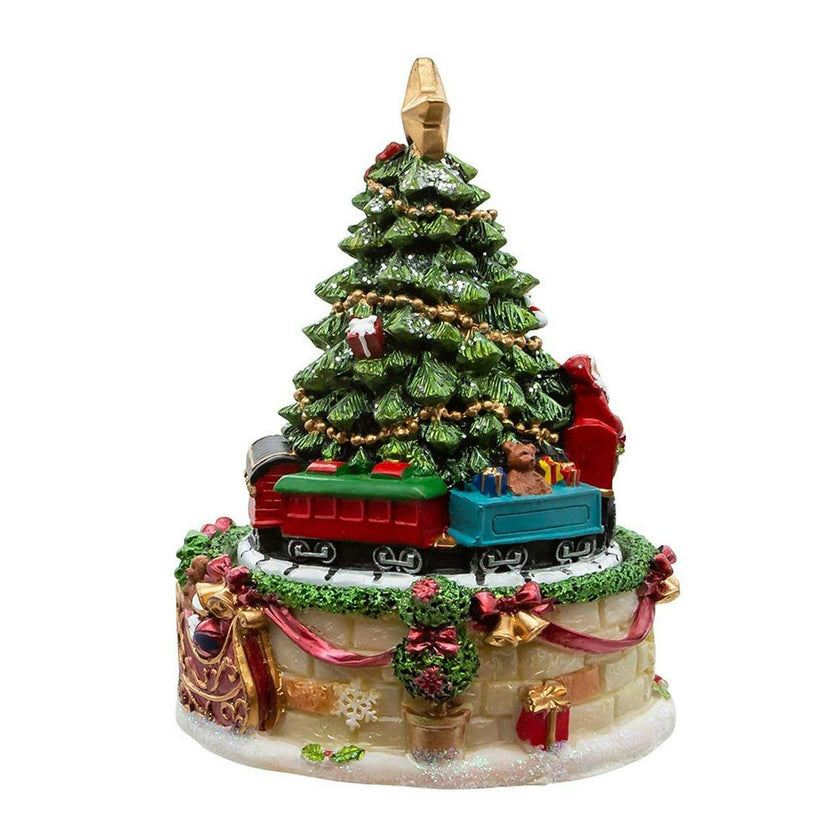 Kurt Adler 6-Inch Christmas Tree Revolving Music Box