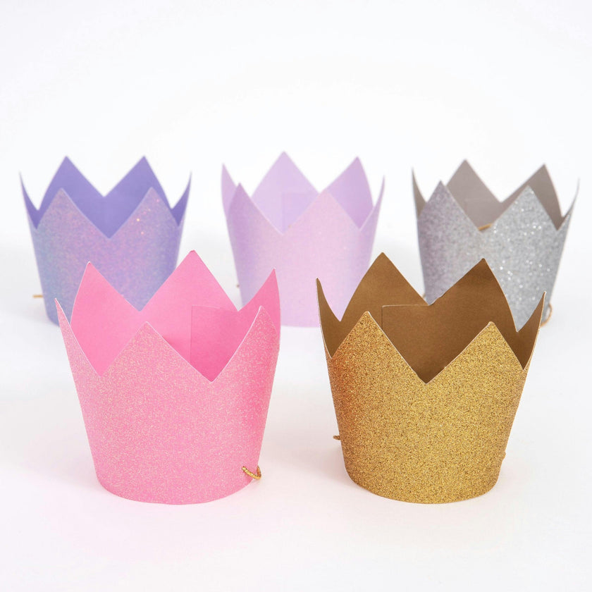 Mini Glitter Crowns