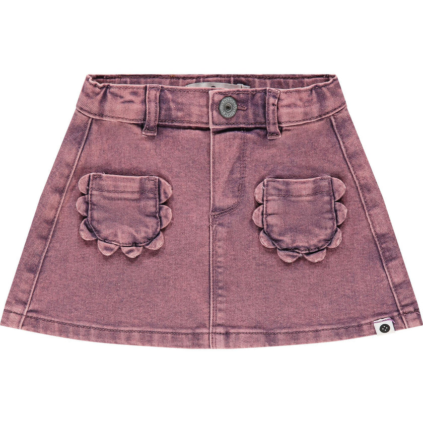 Acid Wash Denim Skirt