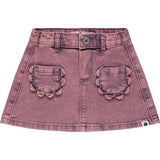 Acid Wash Denim Skirt
