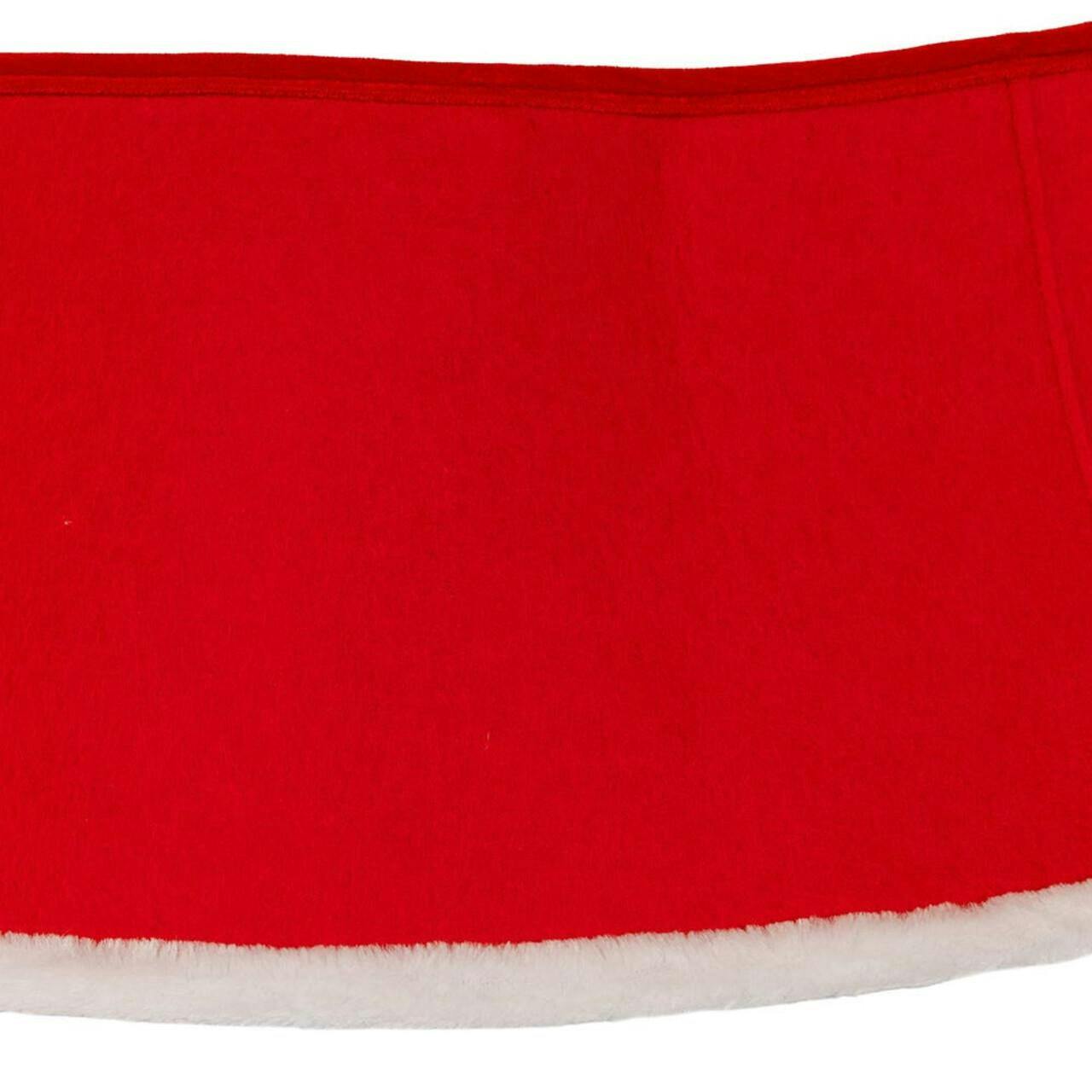 Kurt Adler luxurious 10 x24-Inch Quilted Red Velvet Tree Collar