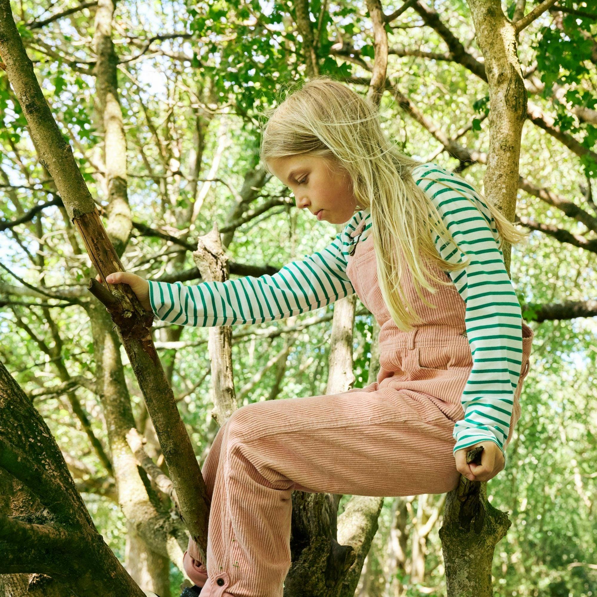 Pink Chunky Cord Overalls