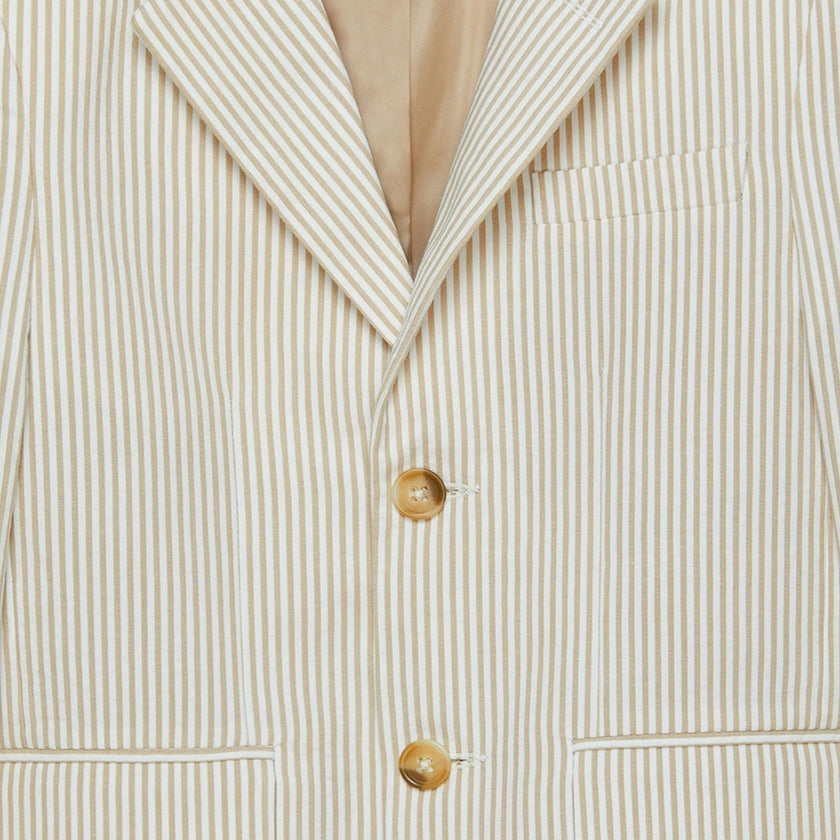 Sebastian Blazer in Oatmeal Stripe