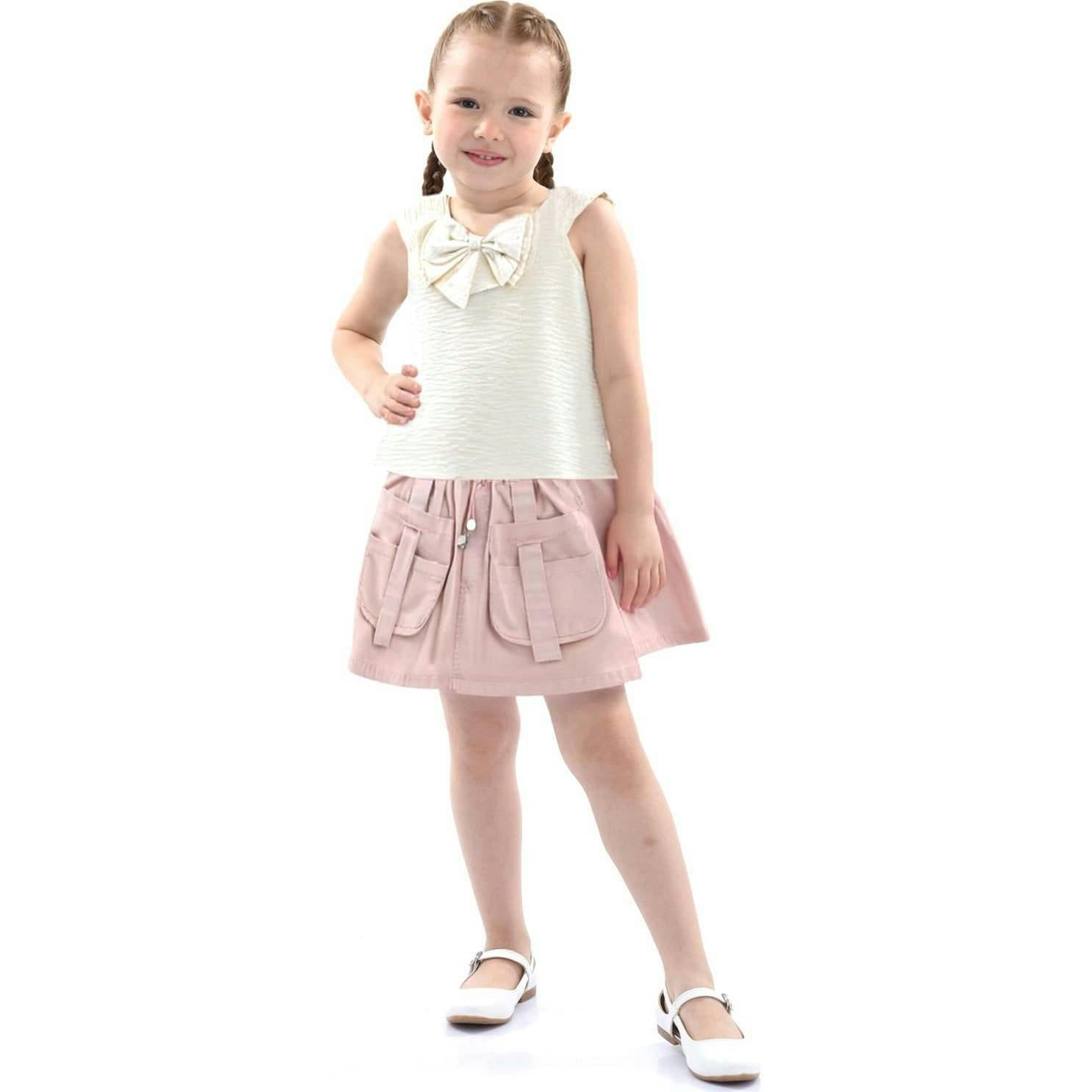 Strap Bow Shorts Set