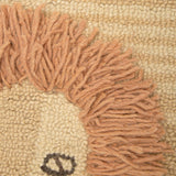 Kendi Lion Shaped Wool Accent Rug (23" x 36")
