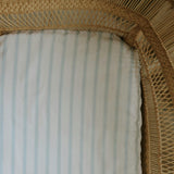 Seaside Narrow Stripes Crib Sheet