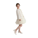 Cream Sequin Tweed Jacket