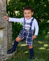 Baby Smocked Bib Short in Marching Band
