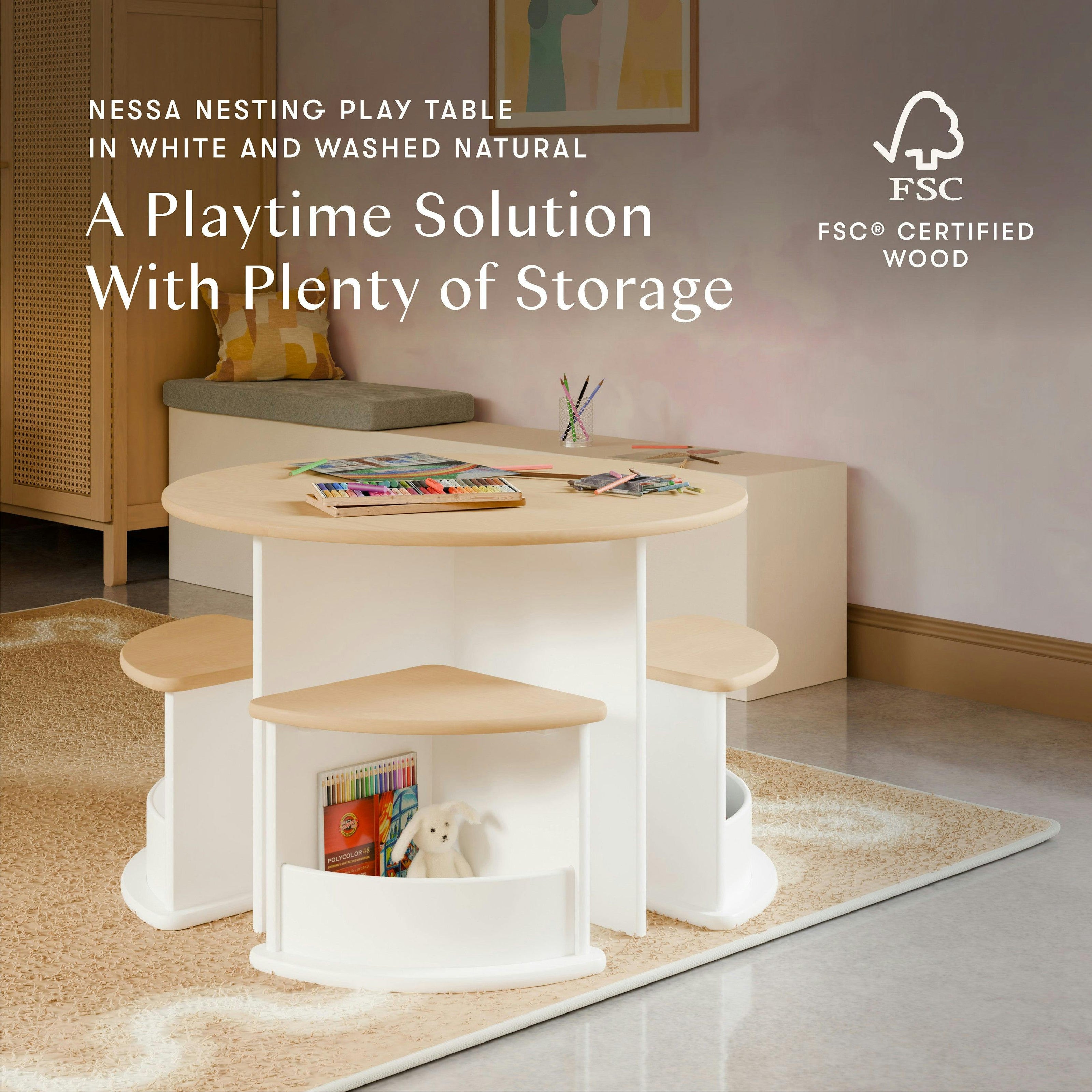 Babyletto Kids Nessa Nesting Play Table
