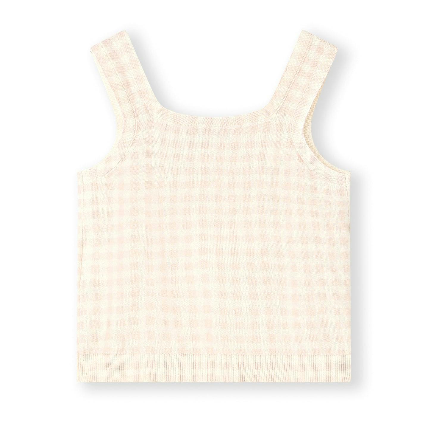 BONPOINT Fabelin Rose Cotton Sweater Tank
