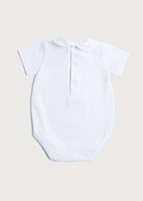Peter Pan Collar Bodysuit in White (0mths-3yrs)