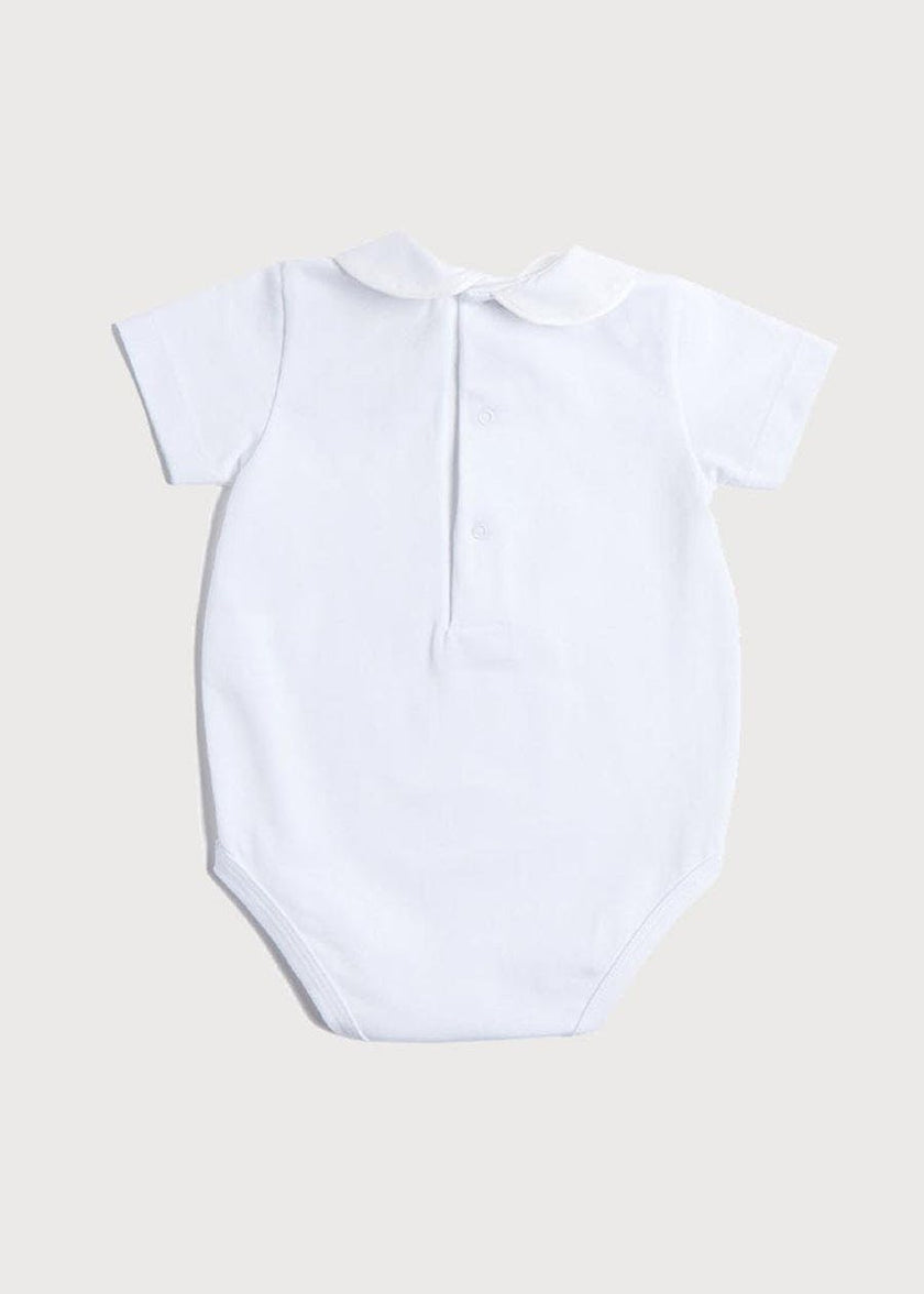 Peter Pan Collar Bodysuit in White (0mths-3yrs)