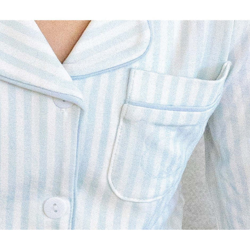 Striped Button Down Loungewear Set, Boys