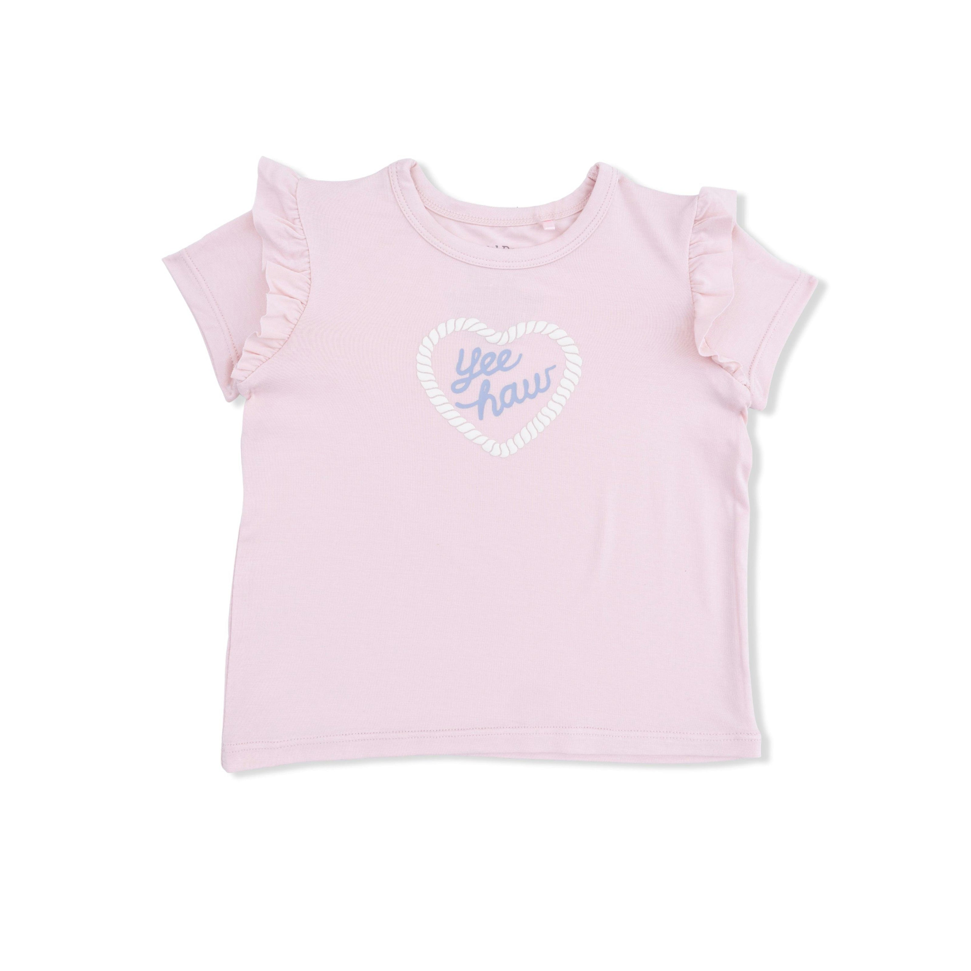 Yee Haw Cowgirl - Ruffle Tee