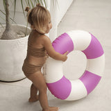 Mini Tube Pool Ring: Zest Magenta Stripe