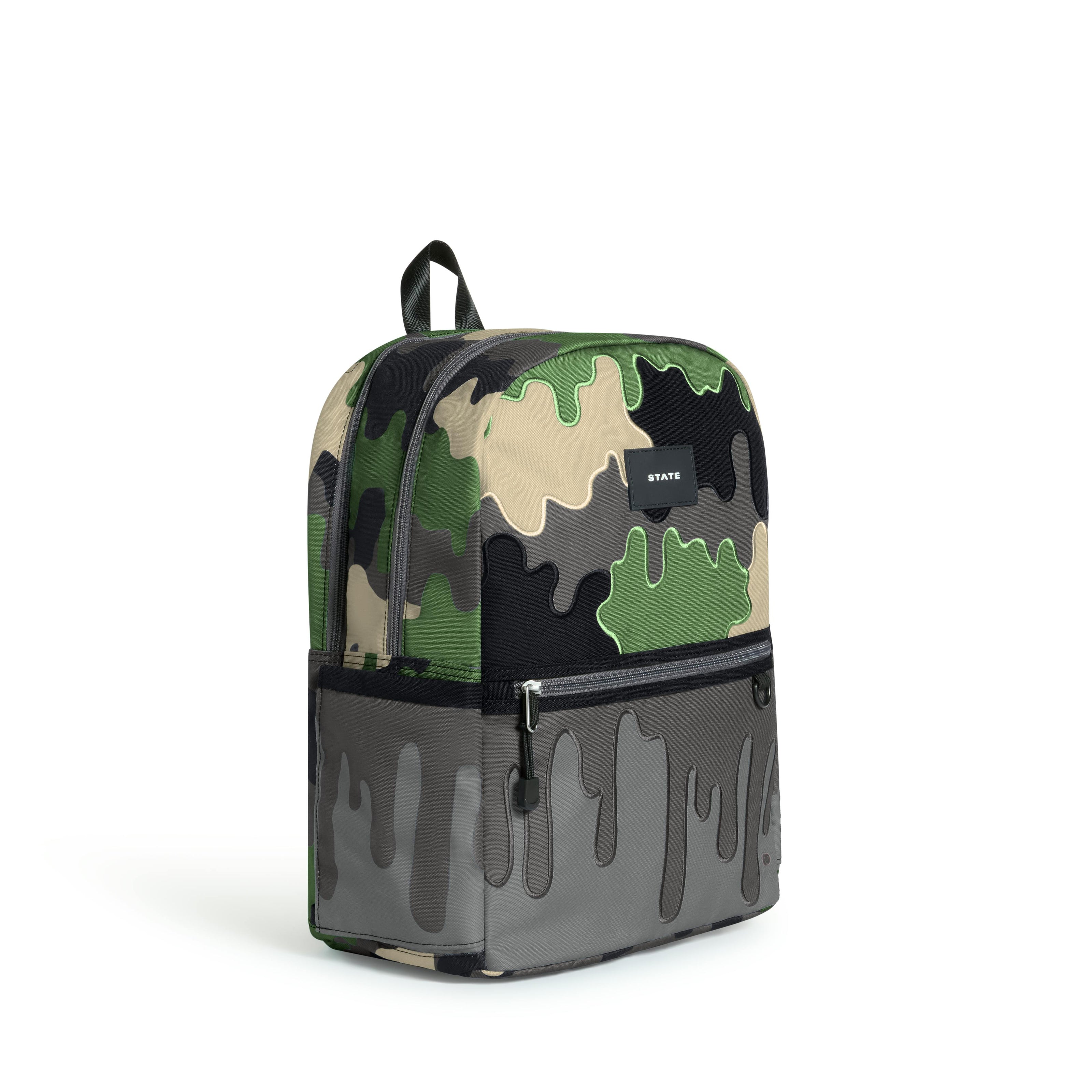 Kane Double Pocket Backpack, Camo Drip
