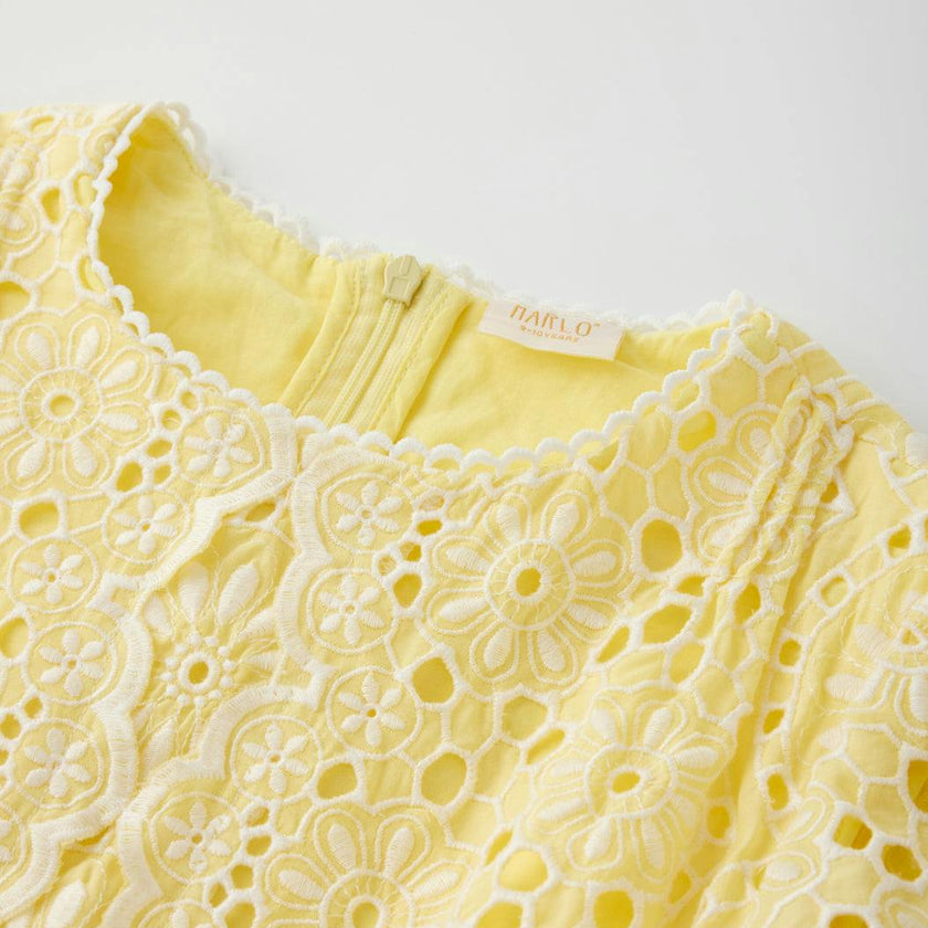 Skyla Sleeve Embroidered Mini Dress