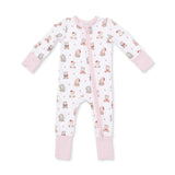 Christmas Teddy Bears Pink - Convertible Romper