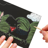 Scratch and Scribble Mini Scratch Art Kit - Playful Pups - 6 Cards