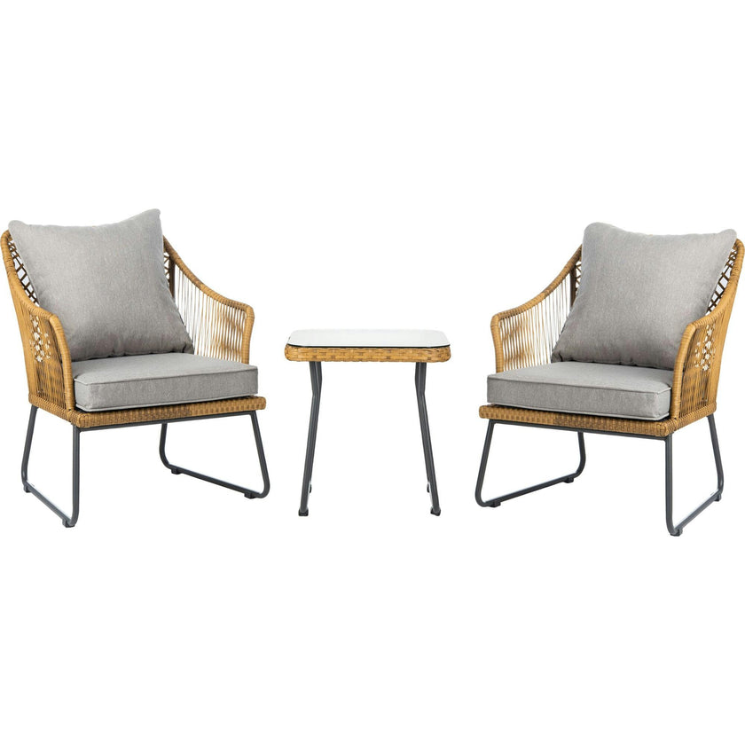 Jensen 3-Piece Rattan Outdoor Lounge Set