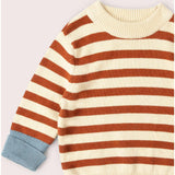 Ginger Striped Knitted Jumper, Red