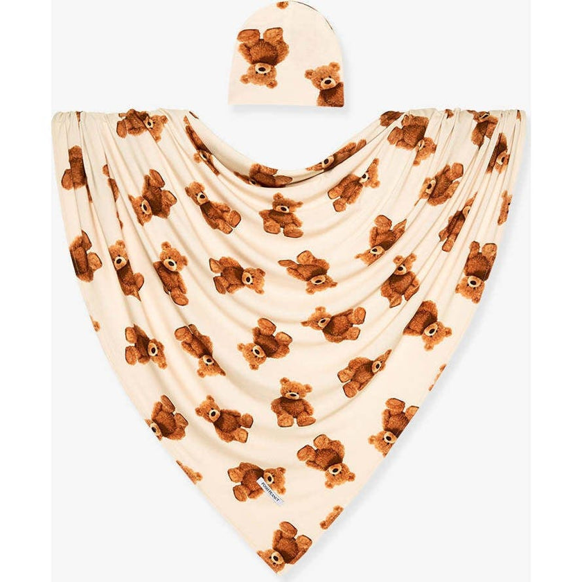 Teddy Freddy Swaddle Beanie Set
