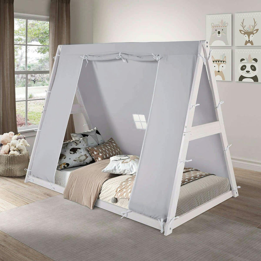 Kid's Tent Twin Floor Bed