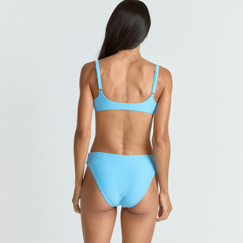 women's le marin dot mid rise bikini bottom
