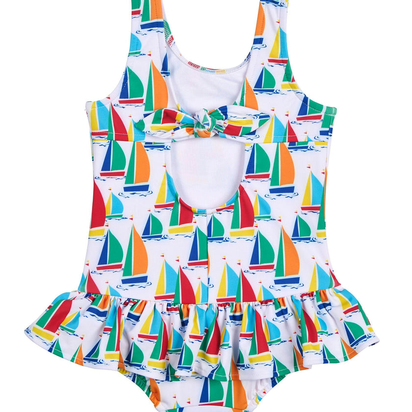 Sailboat Print Swimsuit