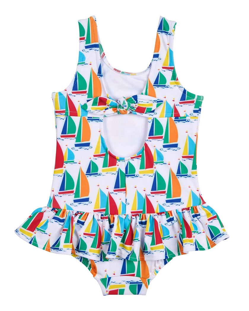 Sailboat Print Swimsuit