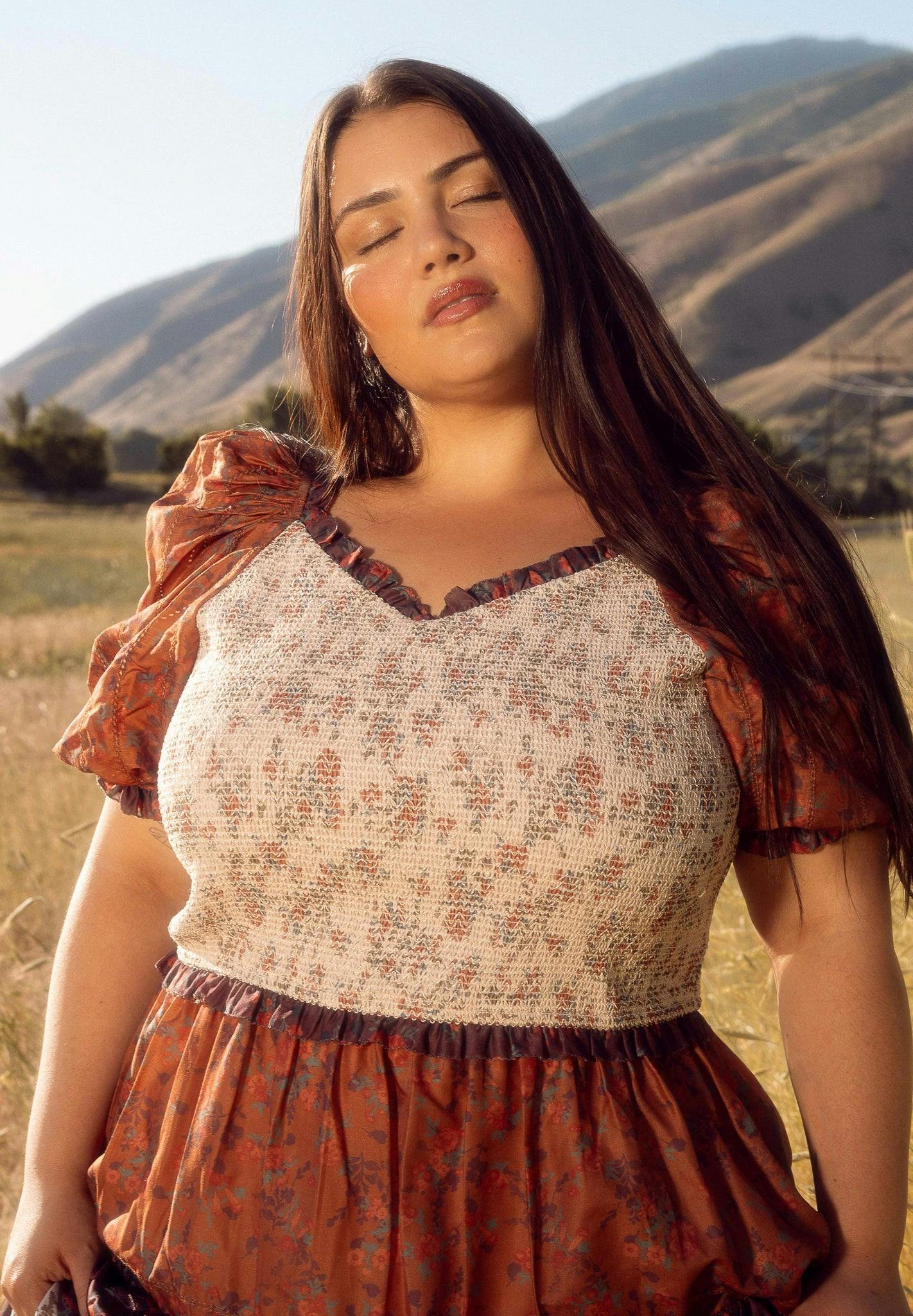 Emily Dress in Fall Floral