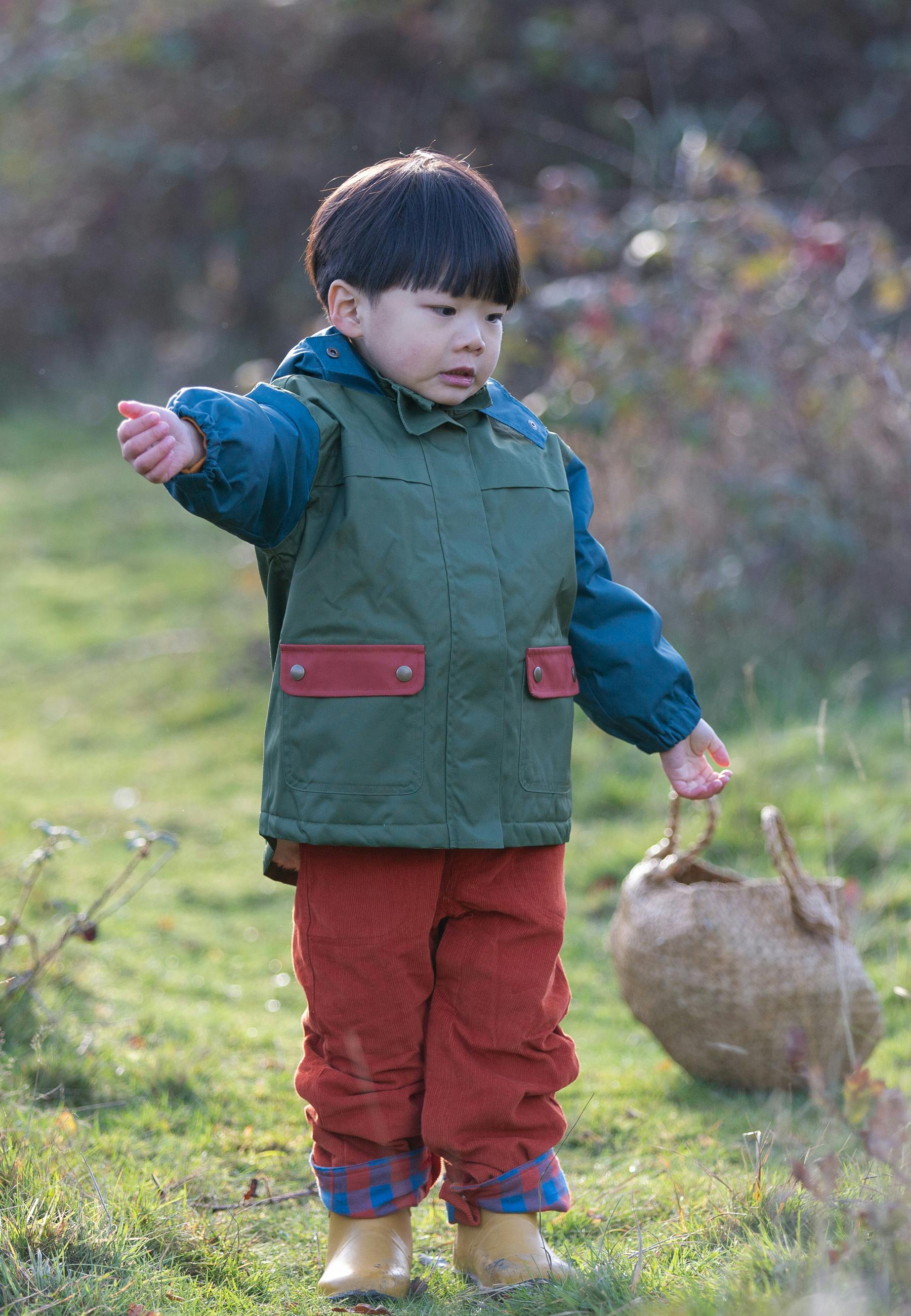 Chive Green Recycled Waterproof Winter Coat, Green