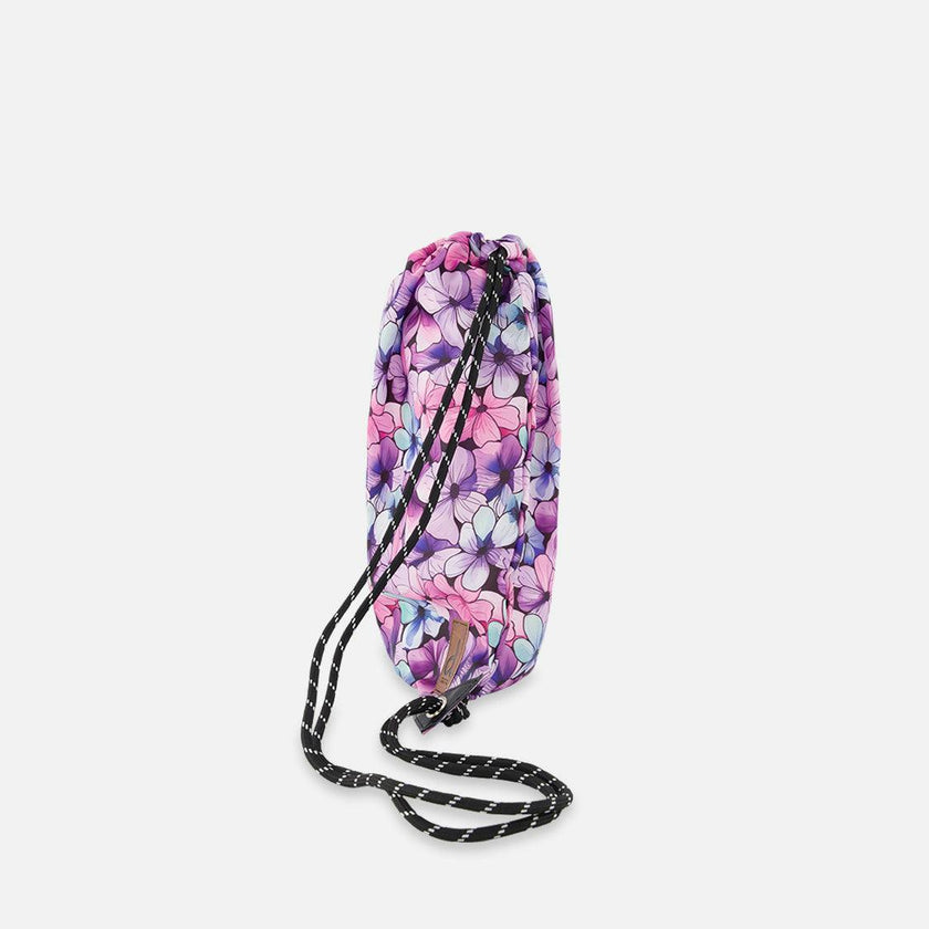 Little Girl Floral Durable Lightweight Drawstring Bag