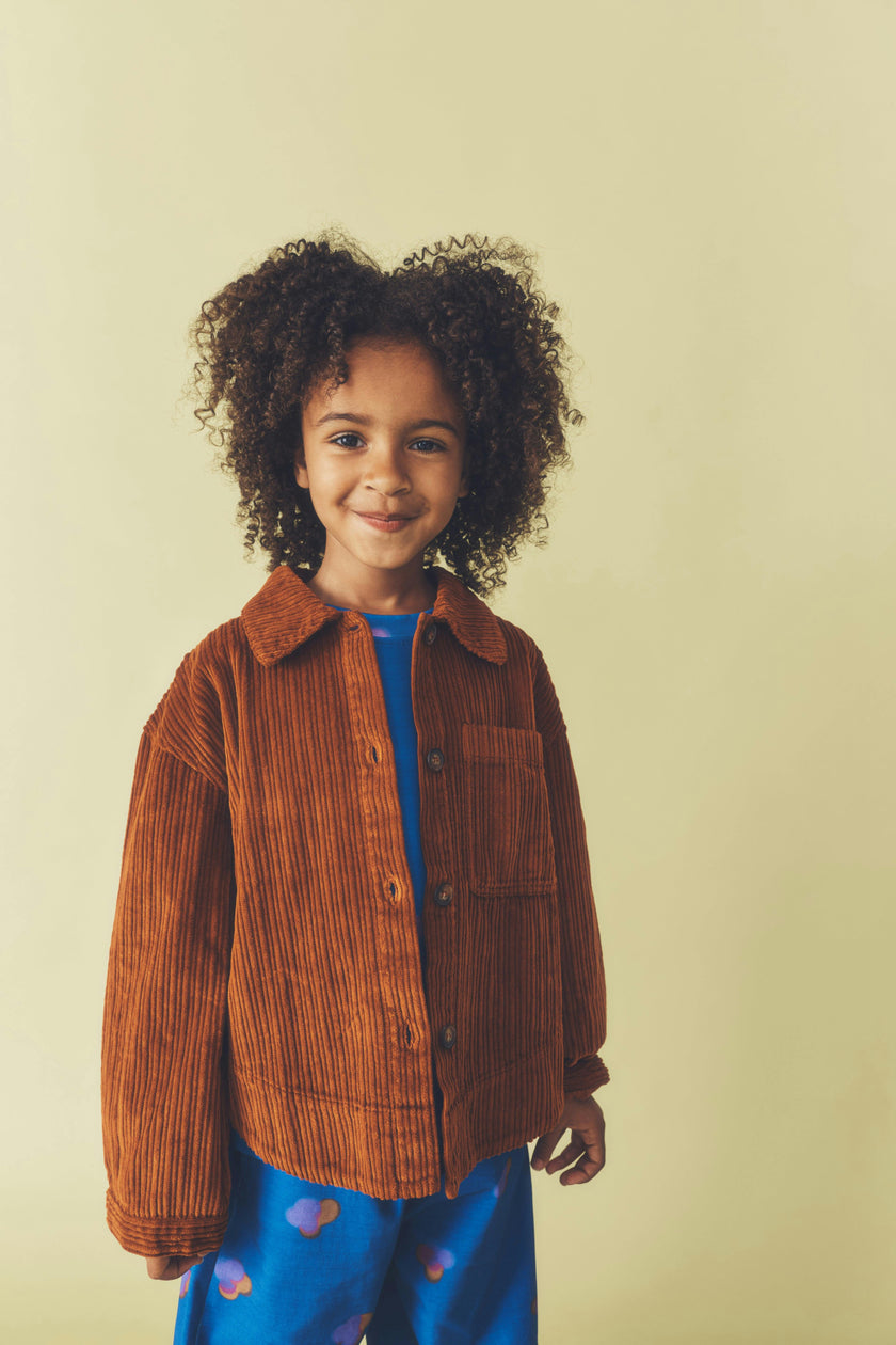 Kids Jagger Rust Cord Overshirt